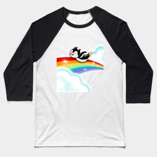 Riding the rainbow Baseball T-Shirt